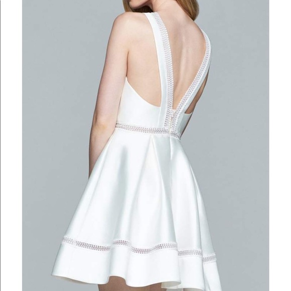 White Faviana Semi Dress- 8064 - Picture 2 of 5